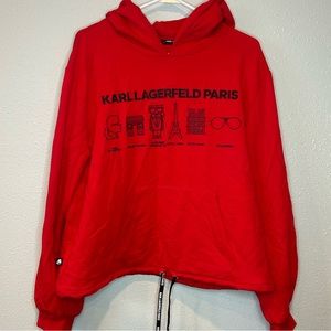 Karl Lagerfeld Paris Hooded Sweatshirt - Rare